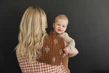 Load image into Gallery viewer, Chestnut Textile Muslin Burp Cloth
