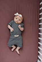 Load image into Gallery viewer, Plum Bamboo Stretch Crib Sheet
