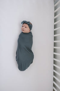 Charcoal Bamboo Head Wrap