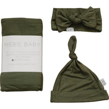 Load image into Gallery viewer, Olive Bamboo Hat OR Head Wrap Set
