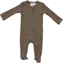 Load image into Gallery viewer, Cocoa Organic Cotton Ribbed Zipper
