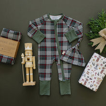 Load image into Gallery viewer, Green Plaid Stretch Swaddle
