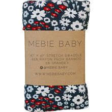 Load image into Gallery viewer, Americana Floral Ribbed Bamboo Stretch Swaddle
