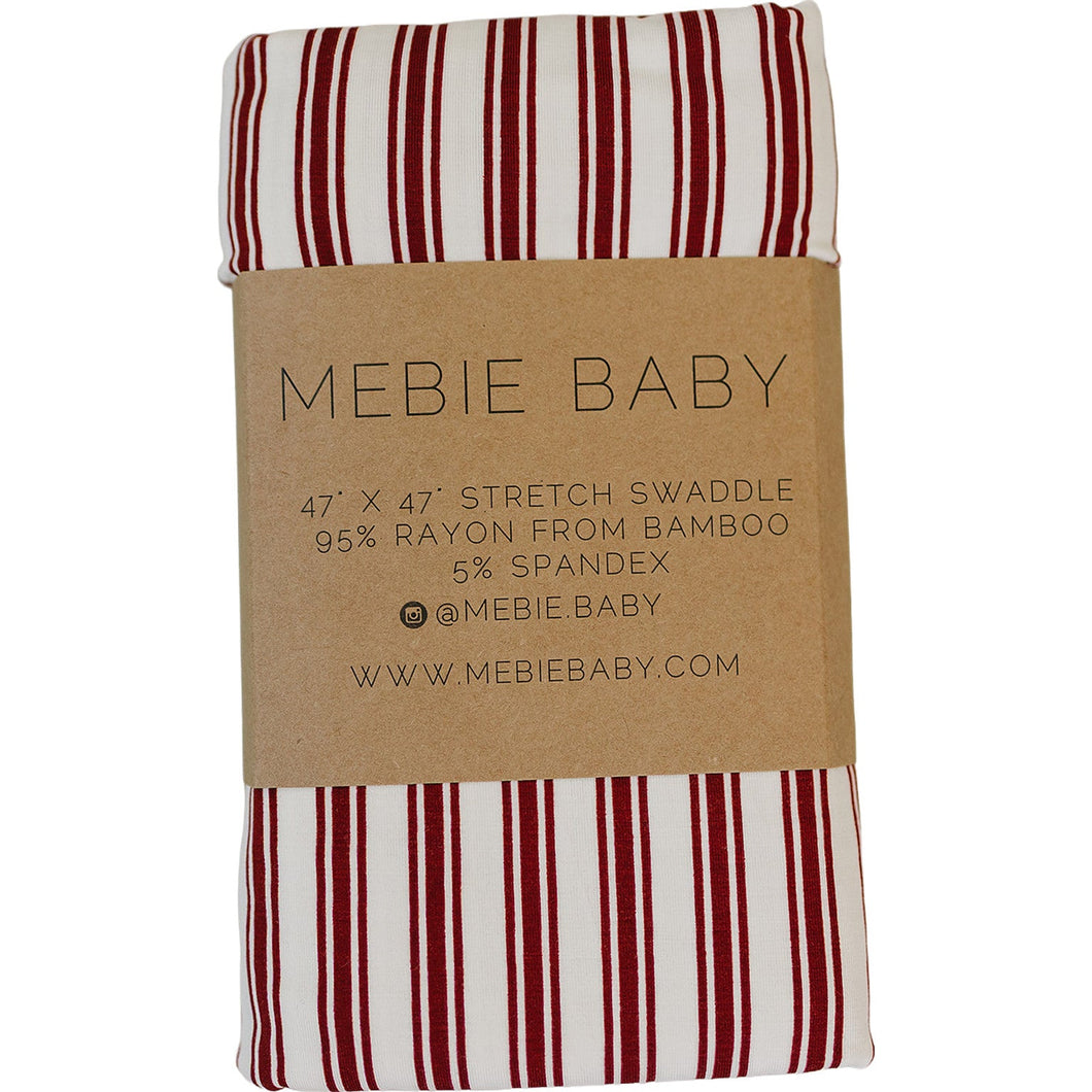 Red Stripes Bamboo Stretch Swaddle