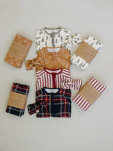 Load image into Gallery viewer, Red Stripes Bamboo Stretch Swaddle
