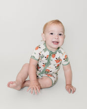 Load image into Gallery viewer, Bamboo Shorty Romper | Smiley Cowboy
