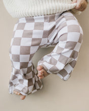 Load image into Gallery viewer, Checkered Flare Pants | Latte
