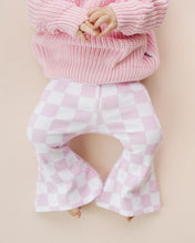 Load image into Gallery viewer, Checkered Flare Pants | Pink
