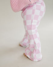 Load image into Gallery viewer, Checkered Flare Pants | Pink
