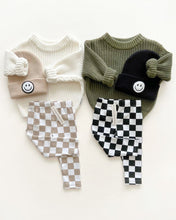 Load image into Gallery viewer, Checkered Leggings | Latte
