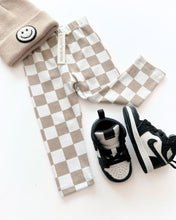 Load image into Gallery viewer, Checkered Leggings | Latte
