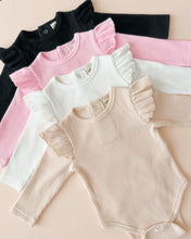 Load image into Gallery viewer, Flutter Sleeve Baby Bodysuit | Pink
