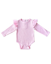 Load image into Gallery viewer, Flutter Sleeve Baby Bodysuit | Pink
