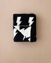 Load image into Gallery viewer, Lightning Bolt Fuzzy Blanket | Black
