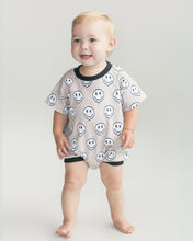 Load image into Gallery viewer, Short Sleeve Bubble Romper | Electric Drippy
