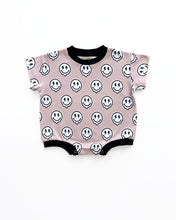 Load image into Gallery viewer, Short Sleeve Bubble Romper | Electric Drippy
