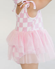 Load image into Gallery viewer, Tutu Romper | Checkered Pink

