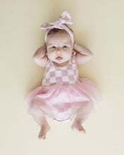 Load image into Gallery viewer, Tutu Romper | Checkered Pink
