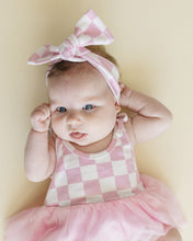 Load image into Gallery viewer, Tutu Romper | Checkered Pink
